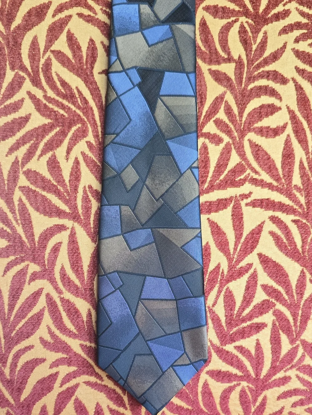 Classic Blue Geometric Men’s Tie